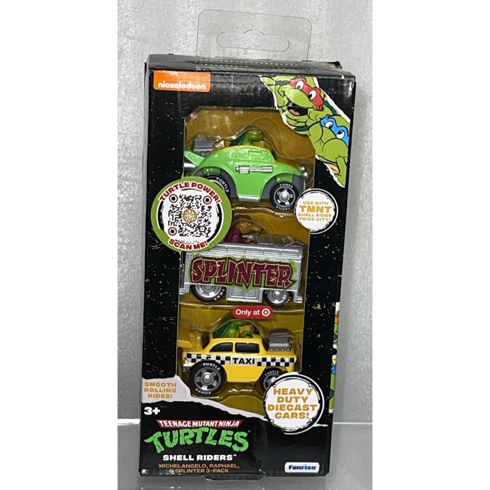 Teenage Mutant Ninja Turtles Diecast Cars Michelangelo, Raphael & Splinter NEW - Picture 7 of 10